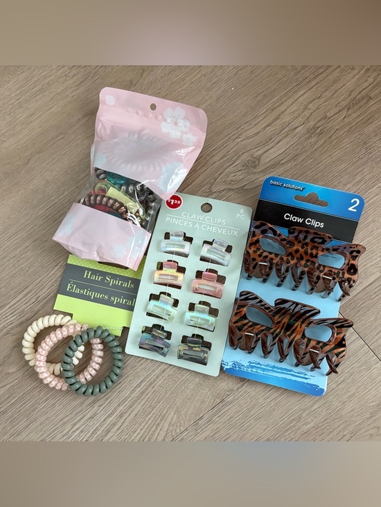 Other - Assorted Hair Clips & Spirals Set - Pastel & Tortoiseshell